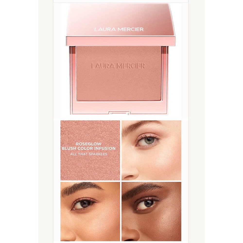 Laura Mercier‎ RoseGlow Blush Color Infusion ALL THAT SPARKLES - Full Size Boxed